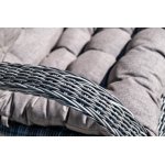 Толедо кресло плетеное с подушками, цвет графит