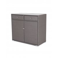 Мальта тумба плетеная из искусственного ротанга, цвет графит