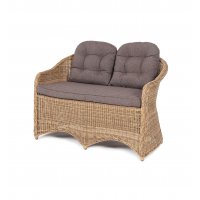 Равенна диван двухместный плетенный из ротанга, цвет соломенный