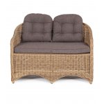 Равенна диван двухместный плетенный из ротанга, цвет соломенный