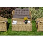 Равенна диван двухместный плетенный из ротанга, цвет соломенный