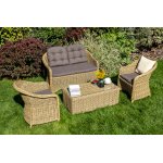 Равенна диван двухместный плетенный из ротанга, цвет соломенный