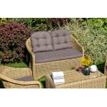Равенна диван двухместный плетенный из ротанга, цвет соломенный