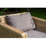 Капучино кресло из искусственного ротанга (гиацинт), цвет соломенный