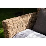 Капучино кресло из искусственного ротанга (гиацинт), цвет соломенный