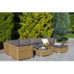 Лунго журнальный столик плетеный (гиацинт), цвет соломенный