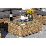 Лунго журнальный столик плетеный (гиацинт), цвет соломенный