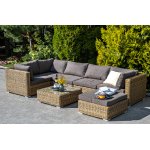 Лунго журнальный столик плетеный (гиацинт), цвет соломенный