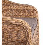Равенна плетеное кресло из искусственного ротанга (гиацинт), цвет соломенный