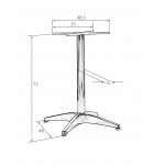 Подстолье обеденное DOBRIN DARREN