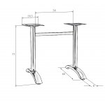 Подстолье обеденное DOBRIN DARREN WIDE