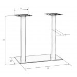 Подстолье обеденное DOBRIN JOSIE WIDE