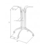 Подстолье обеденное DOBRIN LOUISE