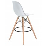 Стул барный LMZL-PP623G (ножки светлый бук, цвет сиденья белый)