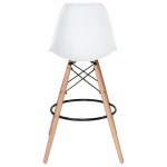 Стул барный LMZL-PP623G (ножки светлый бук, цвет сиденья белый)