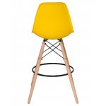 Стул барный LMZL-PP623G (ножки светлый бук, цвет сиденья жёлтый)