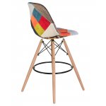 Стул барный LMZL-PP623G (ножки светлый бук, цвет сиденья мозаика)