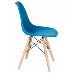 Стул обеденный LMZL-PP623 (ножки светлый бук, цвет сиденья голубой)