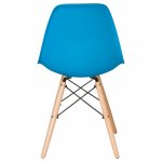 Стул обеденный LMZL-PP623 (ножки светлый бук, цвет сиденья голубой)