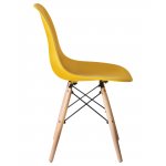 Стул обеденный LMZL-PP623 (ножки светлый бук, цвет сиденья жёлтый)