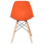 Стул обеденный LMZL-PP623 (ножки светлый бук, цвет сиденья оранжевый)