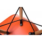 Стул обеденный LMZL-PP623 (ножки светлый бук, цвет сиденья оранжевый)