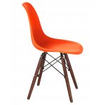 Стул обеденный LMZL-PP623 (ножки тёмный бук, цвет сиденья оранжевый)