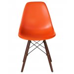 Стул обеденный LMZL-PP623 (ножки тёмный бук, цвет сиденья оранжевый)