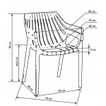 Стул обеденный LMZL-PP707 (цвет коричневый)