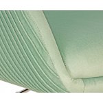 Кресло дизайнерское DOBRIN EDISON (мятный велюр (1922-8))