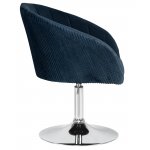 Кресло дизайнерское DOBRIN EDISON (синий велюр (1922-20))