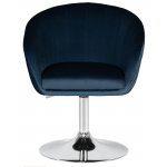 Кресло дизайнерское DOBRIN EDISON (синий велюр (1922-20))