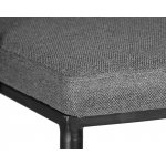 Стул барный DOBRIN AMELIA (серая ткань (F-48), темно-серый винтажный PU (MF-12))