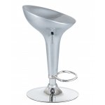 Стул барный DOBRIN BOMBA (серебряный металлик)