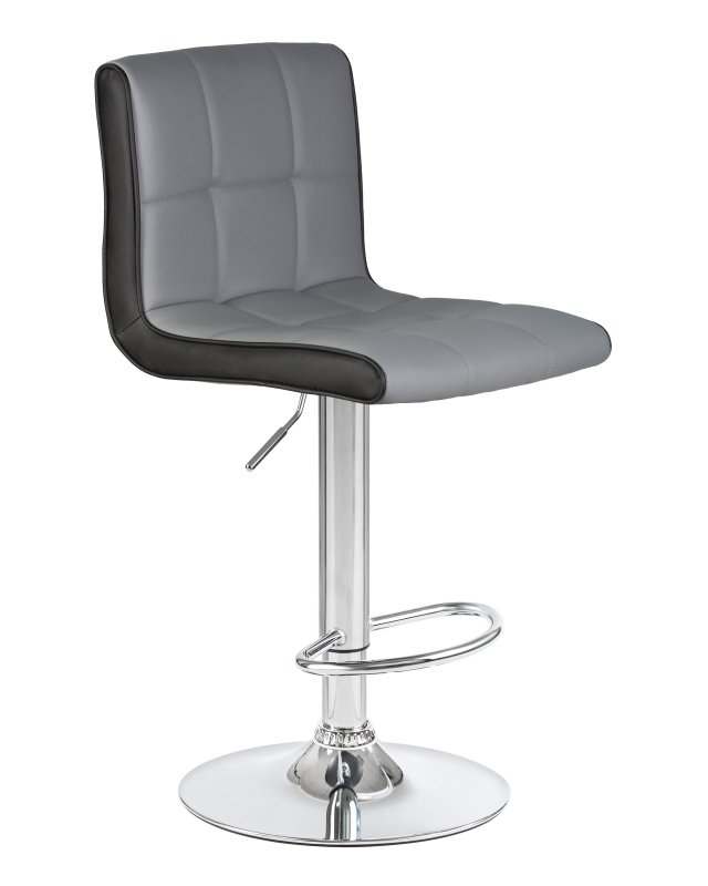 Стул барный DOBRIN CANDY (светло-серый-чёрный)
