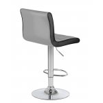 Стул барный DOBRIN CANDY (светло-серый-чёрный)
