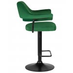 Стул барный DOBRIN CHARLY BLACK (зеленый велюр (MJ9-88))