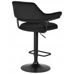 Стул барный DOBRIN CHARLY BLACK (черный велюр (MJ9-101))