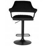 Стул барный DOBRIN CHARLY BLACK (черный велюр (MJ9-101))