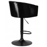 Стул барный DOBRIN DARCY BLACK SHINY (черный велюр с черно-золотыми пайетками)