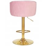 Стул барный DOBRIN DARCY GOLD (розовый велюр (1922-16))