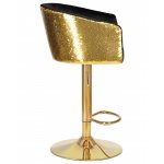 Стул барный DOBRIN DARCY GOLD SHINY (черный велюр с золотыми пайетками)