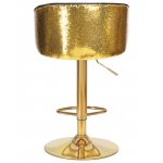 Стул барный DOBRIN DARCY GOLD SHINY (черный велюр с золотыми пайетками)