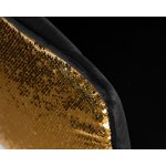 Стул барный DOBRIN DARCY GOLD SHINY (черный велюр с золотыми пайетками)