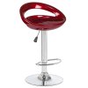 Стул барный DOBRIN DISCO (бордовый металлик)