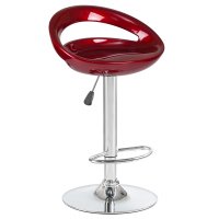 Стул барный DOBRIN DISCO (бордовый металлик)
