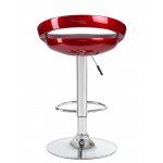 Стул барный DOBRIN DISCO (бордовый металлик)