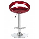 Стул барный DOBRIN DISCO (бордовый металлик)