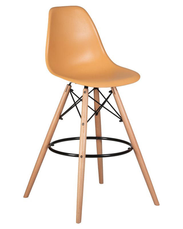 Стул барный DOBRIN DSW BAR (ножки светлый бук, цвет персиковый (NX-Y-06))