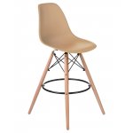 Стул барный DOBRIN DSW BAR (ножки светлый бук, цвет сиденья бежевый (GR-03))